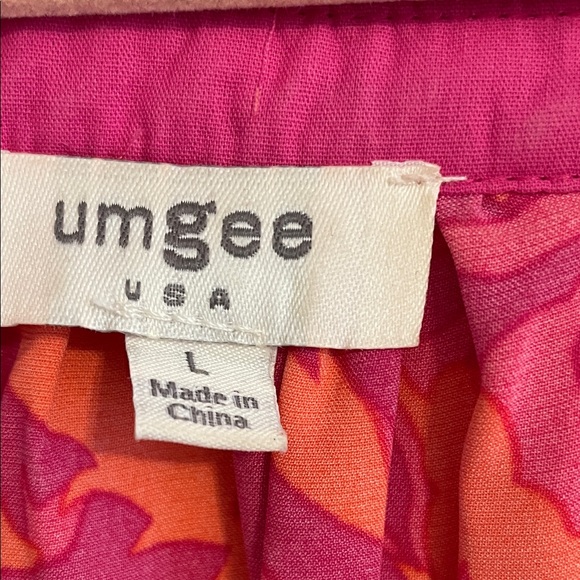 Umgee Pink and Orange Patterned Blouse - Picture 2 of 5